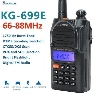 Wouxun KG-699E 105 Gruppen 66-88 MHz Funkgeräte DTMF VOX Handheld Walkie Talkies - Bild 1 von 4