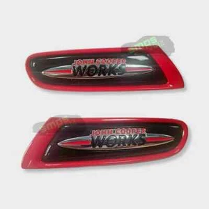 Genuine MINI John Cooper Works F55 Chrome Badge Side Scuttle Inserts JCW - Picture 1 of 6