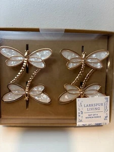 Serviettenringe elfenbein und roségold Frühling/Ostern Larkspur Living Schmetterling - Bild 1 von 4