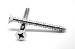 #14-10 x 2" Sheet Metal Screw Phil Flat Hd Type A Zinc Plated - Picture 1 of 1