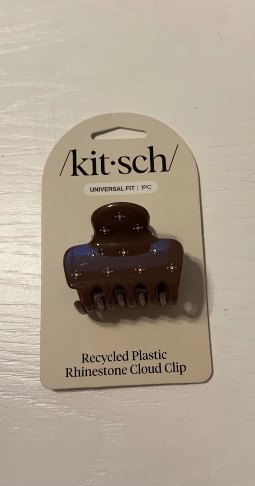 Kitsch Recycled Plastic Rhinestone Puffy Claw Clips, Hair Clip - Image 1 of 1