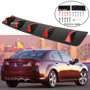 Rear Shark Fins Bumper Valance 3 Colors Diffuser Spoiler Body Kits For Acura TSX - Foto 1 di 15