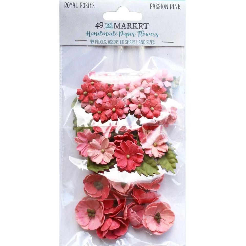 49 and Market Paper Flowers - Royal Posies - Passion Pink, RP-34116 - Image 1 of 1