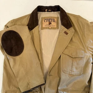 Madison Creek Outfitter Mesh Lined Sportsman Jacket Mens Med Suede Elbow Collar - Picture 1 of 17