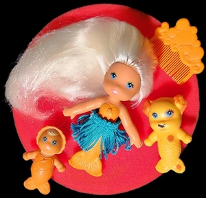 Vintage Kenner Sea Wees Tropigalen Meerjungfrau Flora Baby Finella Dubloon Schwamm Kamm EUC - Bild 1 von 23