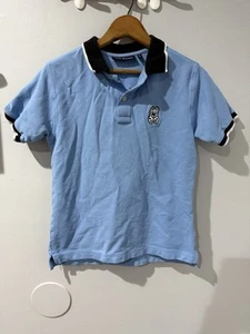 Psycho Bunny Polo Shirt Boy XL Blue Short Sleeve Pima Cotton Youth Kid 18/20 I - Picture 1 of 4