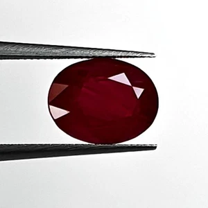 3.03ct Natural Burma Ruby beautiful deep red standard heat no glass fill gem - Picture 1 of 3