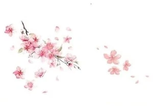 Rosa Kirschblüte Vinyl Auto Aufkleber Auto Blume Decal Windschutzscheibe Fenster  - Bild 1 von 7