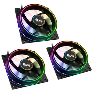 Cryorig Crona S PWM Lüfter, ARGB, 3er Pack - 120mm, schwarz - Bild 1 von 3