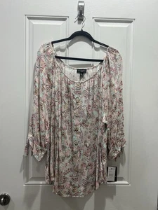 I.N. Studio Women's Top Blouse Size 3X NWT Plus Size - Picture 1 of 7