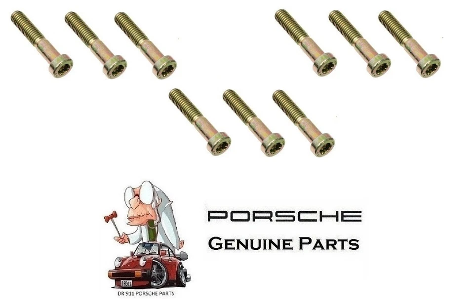 Juego de pernos de placa de presión de volante a embrague Porsche 911 968 8x40 mm 99951001501 Foto 1 de 1