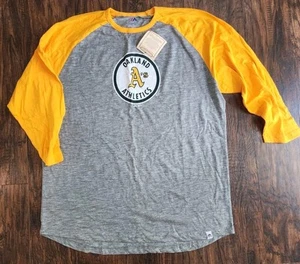 Majestic Oakland Athletics Cooperstown Kollektion 3/4 Arm Herren Hemd, XLT - Bild 1 von 5