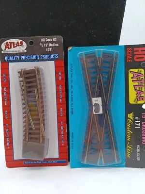 Atlas #171 19 Crossing And Atlas #531 15" Radius Track. - Image 1 of 2