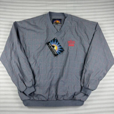 Suéter Vintage Tour Championship Grande Gris Cuadros Coca Cola Cortavientos PGA Foto 1 de 4