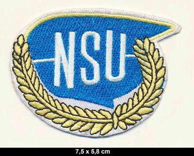 ROYAL GARMENT NSU Aufnäher Patches Automobile Prinz Ro 80 Motorrad Moped Quickly Deutschland