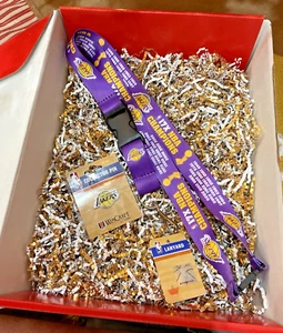 Los Angeles Lakers 2-Piece Bundle โ Championship Lanyard & Logo Pin NWT ๐๐๐ - Picture 1 of 4