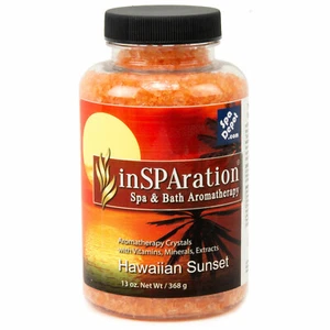 Cristales de aromaterapia inSPAration para bañera de hidromasaje y baño - Puesta de sol hawaiana - 13 oz. - Imagen 1 de 5