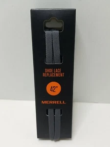 Merrell Unisex Replacement Flat Shoe Laces 42 " Dark Gray - Picture 1 of 7