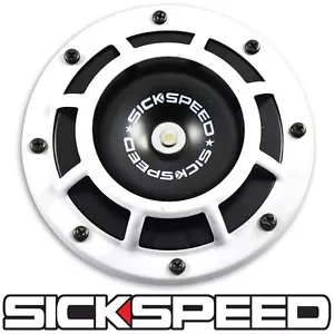 SICKSPEED WHITE SUPER LOUD SINGLE ELECTRIC BLAST TONE HORN MOTORCYCLE 12V M3 - Bild 1 von 1
