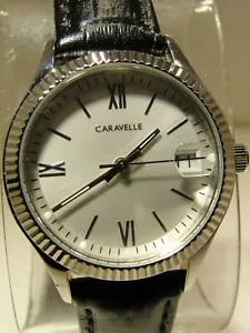 HERREN CARAVELLE QUARTZ UHR EDELSTAHL RÜCKHÜLLE, ZUSTAND IST GUT - Bild 1 von 5
