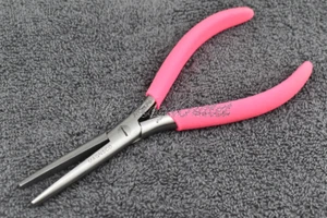 Extensión de cabello boca plana 7" rosa alicate de ajuste herramienta profesional de extensión de cabello - Imagen 1 de 8
