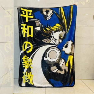 My Hero Academia AllMight Anime Throw Blanket Plush Blankets Warm Winter Soft - Picture 1 of 7