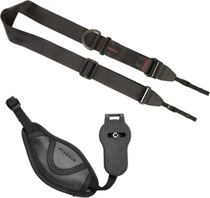 UGX HAKUBA Luft Design Speed Strap 38 Black + PixGEAR Grip Strap Set Japan - Picture 1 of 4