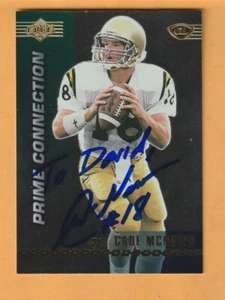 Cade McNown UCLA Bruins AUTO Firmado 1999 Collector's Edge - Imagen 1 de 2