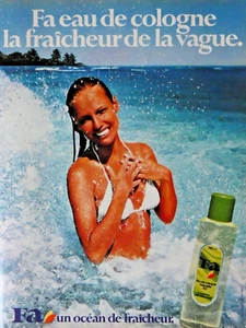 PUBLICITÉ DE PRESSE 1981 FA EAU DE COLOGNE LA FRAICHEUR DE LA VAGUE - Imagen 1 de 1