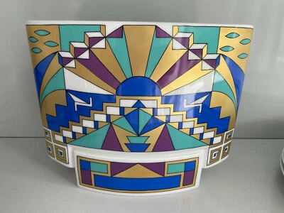 Rosenthal VASE oval bunt TOKAPI 21 cm GAGLON / BOEHM Studio Linie - Bild 1 von 3