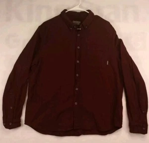 Camisa Eddie Bauer Para Hombres XL Calce Clásico Granate Espiga Exterior - Imagen 1 de 6