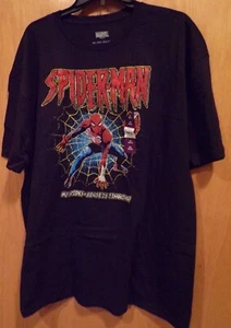 CAMISETA SPIDER-MAN Spider Sense Negra SS ~ Tallas para Hombre ~NUEVA con etiqueta - Imagen 1 de 2