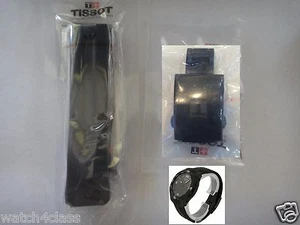 Tissot T Touch Expert Solar Rubber silicon Band strap bracelet Black Buckle T091 - Picture 1 of 11