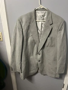 Kingsridge Imperial Roper's VTG Men's Size 44” Grey Faux Suede Blazer. EUC. - Picture 1 of 8