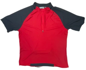 Sugoi Women's Red w/ Black Sleeves and Collar Cycling Jersey Shirt Size Large - Picture 1 of 6