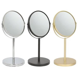 1x Pedestal Mirror 18.5cm x 34.5cm Bathroom Table Makeup Vanity Shaving - Picture 1 of 22