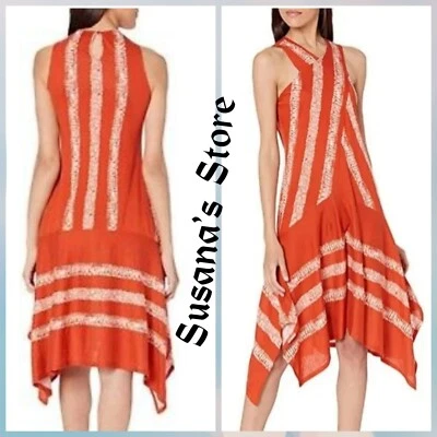 Nuevo con etiquetas Vestido BCBG MAXAZRIA TALLA XS ADA Cuello Halter Cruzado Dobladillo Asimétrico MSP $178 Foto 1 de 4