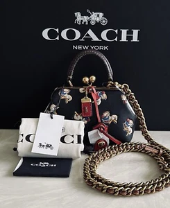 NWT COACH 1941 DR DOODLE DUCK COLORBLOCK KISSLOCK 19 SATCHEL 21715 (395 OF 433) - Picture 1 of 22
