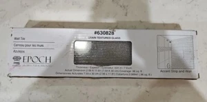 NIB 3"x12" Epoch Grain Textured Glass Tile: 4 Pack (0.96 Sq. Ft.) # 630828 - Picture 1 of 9