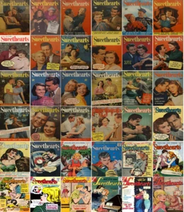 1949 - 1967 paquete de cómics de Sweethearts - 39 libros electrónicos en CD - Imagen 1 de 3