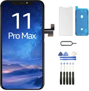 iPhone 11 Pro Max Screen + Screwdriver Kit + Gasket + Tempered Glass - Picture 1 of 1