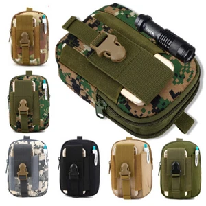 Outdoor Tactical Waist Pack Military Sport Hunting Belt Molle Mobile Phone Bags - Picture 1 of 38