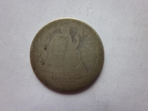 1872-P SEATED DIME 10C PHILADELPHIA MINT AG/POOR DETAIL Cover