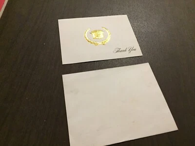 CADILLAC.  VINTAGE RARE. THANK YOU CARD   NOS - Image 1 of 3