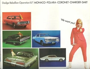 1967 Dodge Charger Coronet Dart Polara Monaco FL Vintage Dealer Sales Brochure - Picture 1 of 1
