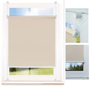 Persiana enrollable de luz diurna Flex fijación de abrazadera sin taladrar opaca color: arena - Imagen 1 de 15