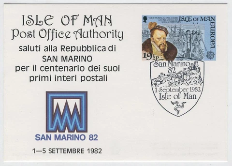 FDC AD61 Isle of Man 1982 Historical events 1v Cover