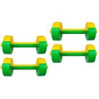 2 Pairs Fitness Supplies Barbell Lifting Toy Interactive Toys Toddler Pretend