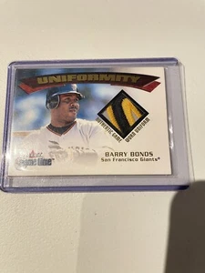 Barry Bonds 2001 Fleer Game Time Uniformity Game Worn Jersey - Picture 1 of 2