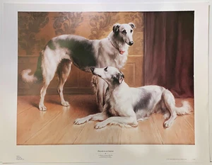 Perros en un interior, por Carl Reichert pintura reproducción impresión grande - Imagen 1 de 1